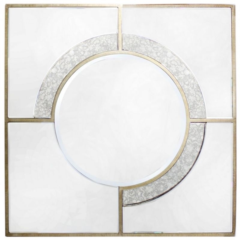 Angelo Antique Square Wall Mirror 90cm X 90cm Clearance 713
