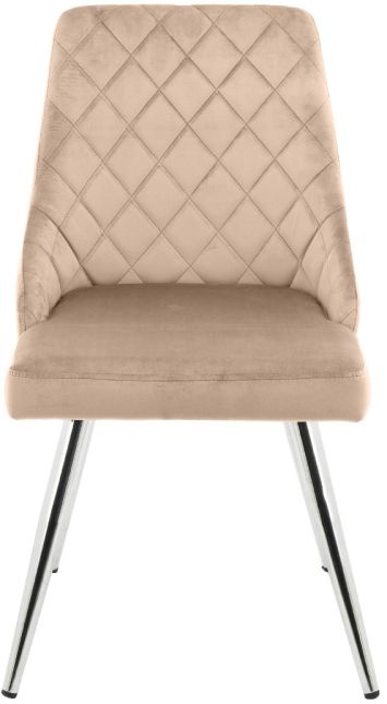 Value Tiffany Champagne Fabric Dining Chair Sold In Pairs