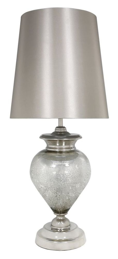 Mercury Pearl Table Lamp With Champagne Shade