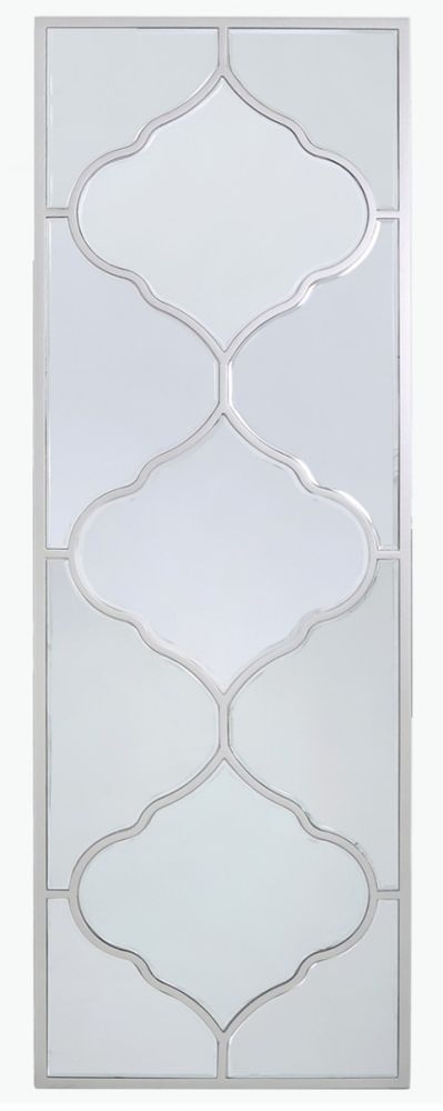 Marrakech Silver Rectangular Wall Mirror 50cm X 150cm