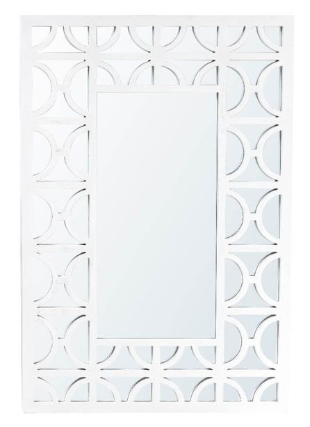 Torino White Square Wall Mirror 79cm X 118cm