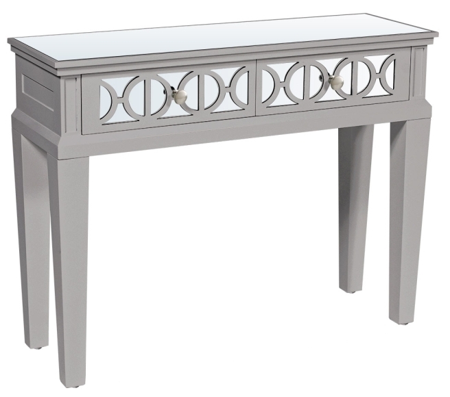 Torino Grey Mirrored Console Table
