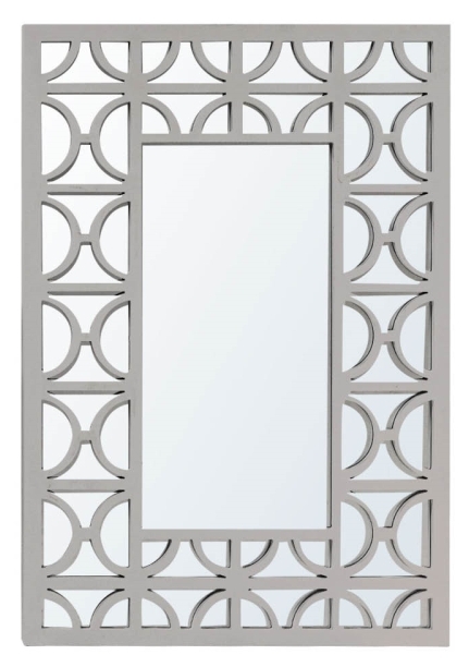 Torino Grey Rectangular Wall Mirror