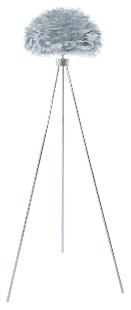 Value Tripod Floor Lamp With Grey Shade
