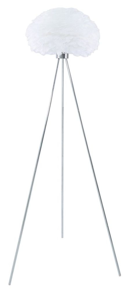 Value Tripod Floor Lamp With White Shade