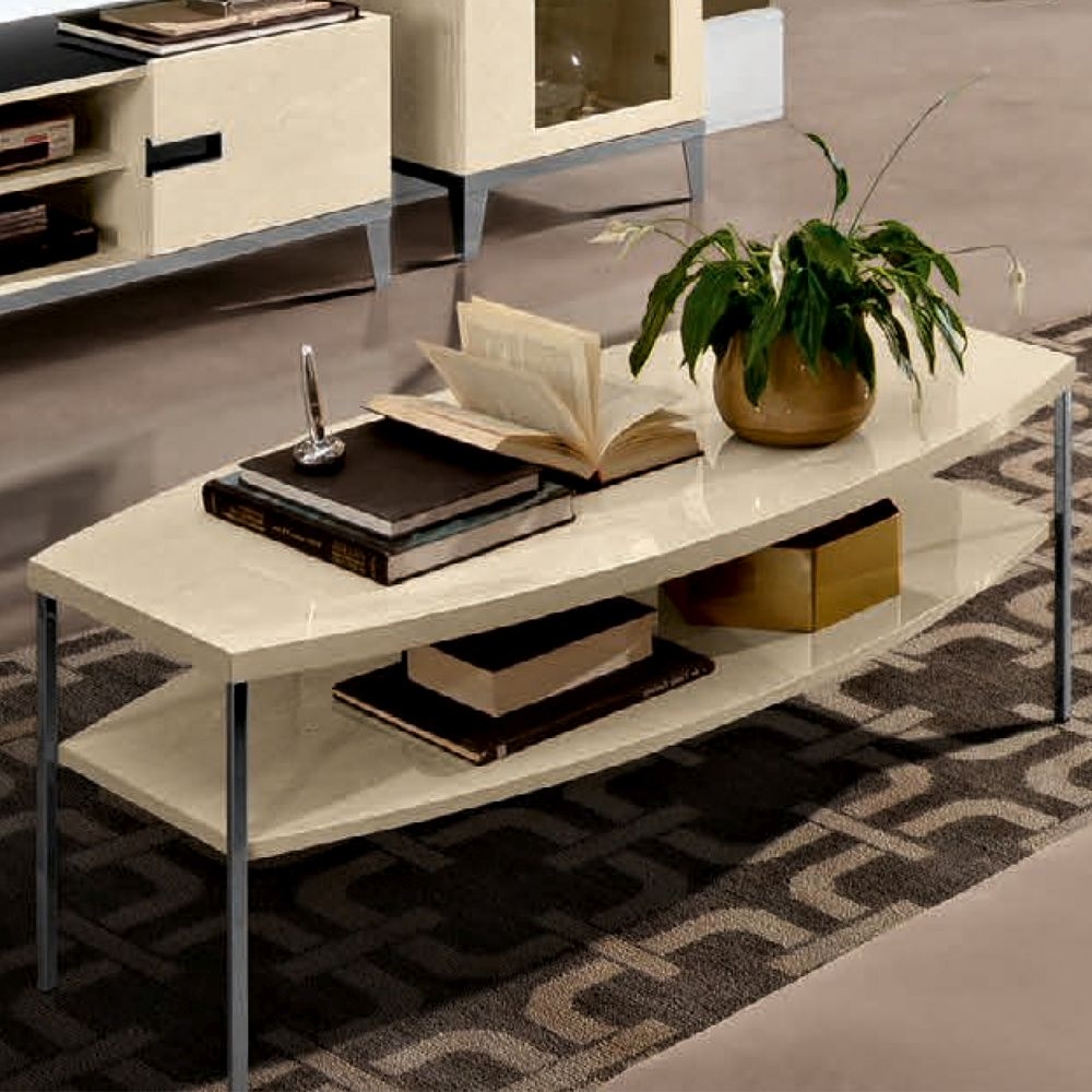 Camel Ambra Day Sand Birch Italian Coffee Table