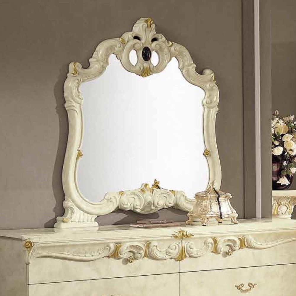 Camel Barocco Ivory Italian Mirror 107cm X 116cm