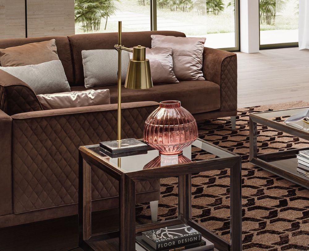 Camel Elite Day Patrician Walnut Italian Lamp Table