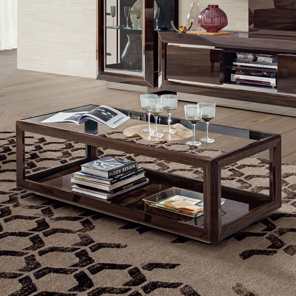 Camel Elite Day Patrician Walnut Italian Mini Coffee Table