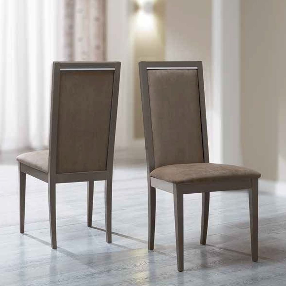Camel Elite Day Silver Birch Italian Roma Liscia Dining Chair Sold In Pairs