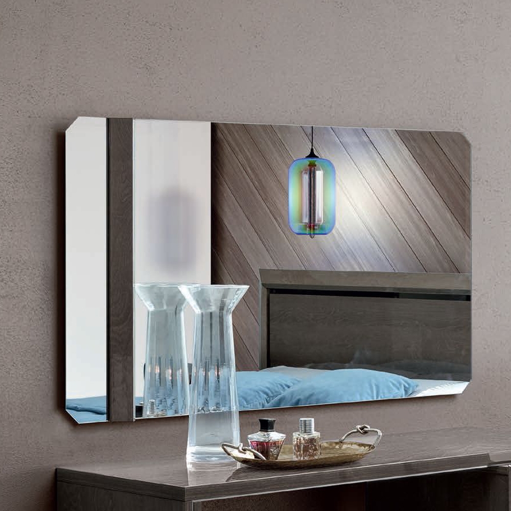 Camel Elite Night Silver Birch Italian Wall Mirror 124cm X 70cm