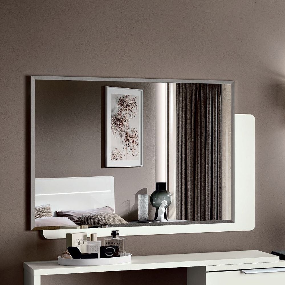 Camel Kimera Night White Italian Wall Mirror 120cm X 90cm