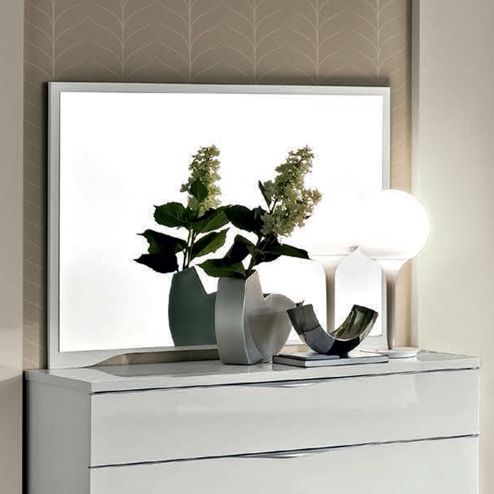 Camel Onda Night White Italian Mirror 120cm X 90cm