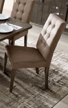 Camel Platinum Day Dama Silver Birch Eco Nabuk Vermont Italian Dining Chair