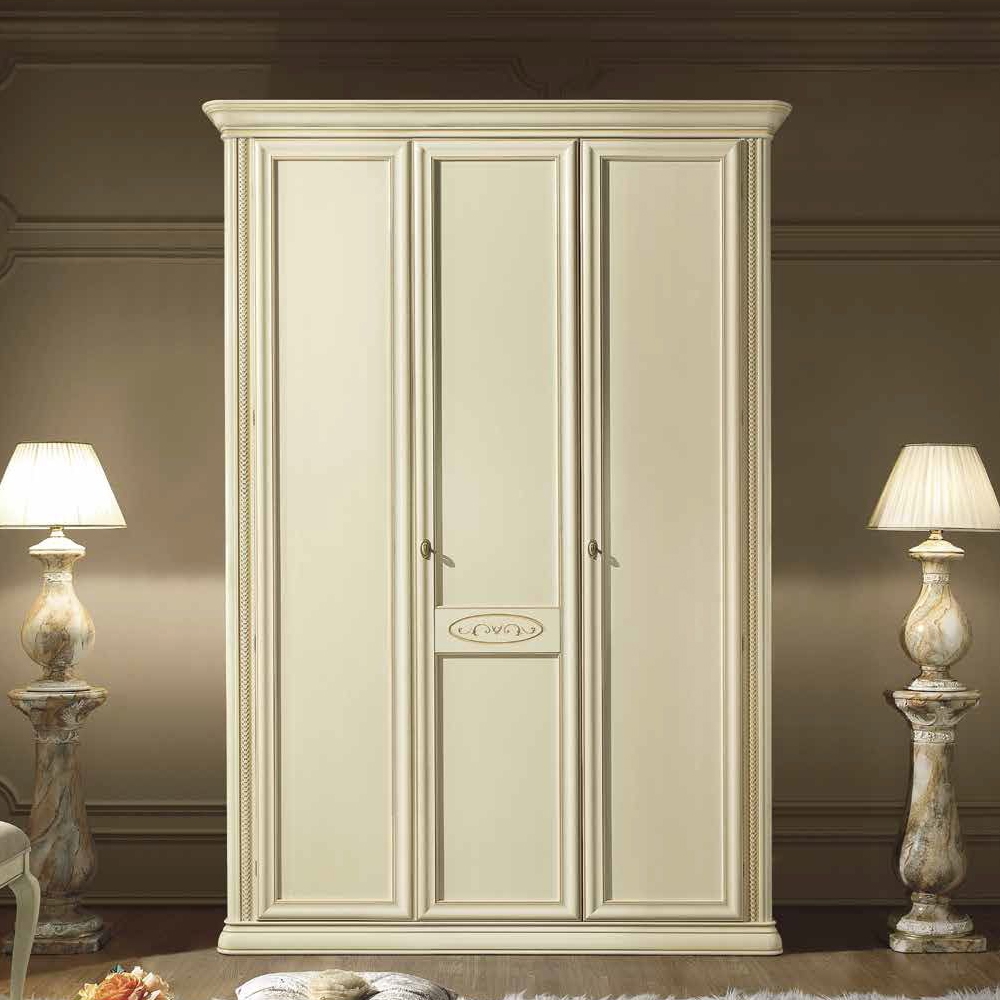 Camel Siena Night Ivory Italian 3 Door Wardrobe