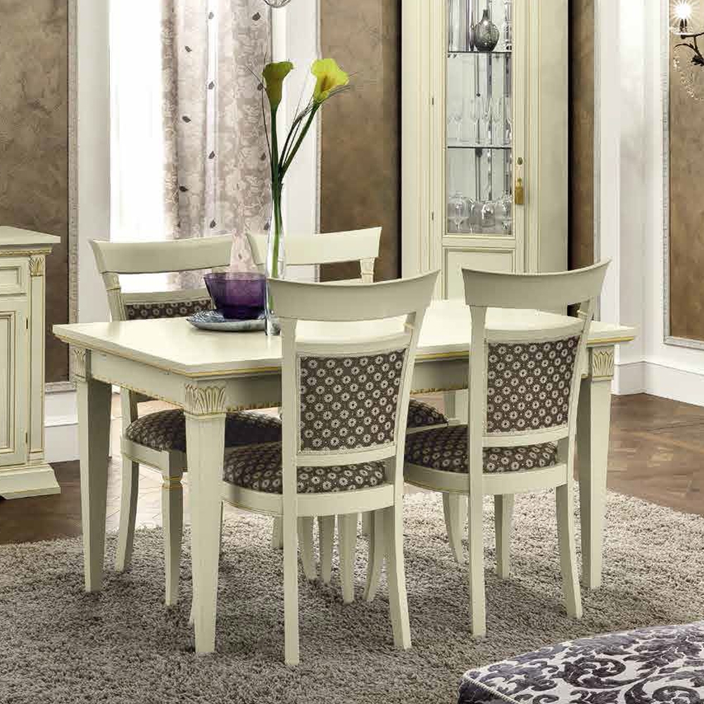Camel Treviso Day White Ash Italian Extending Dining Table And Chairs