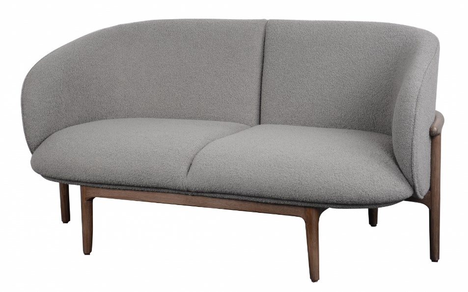 Carlton Additions Grey Fabric 2 Seater Sofa