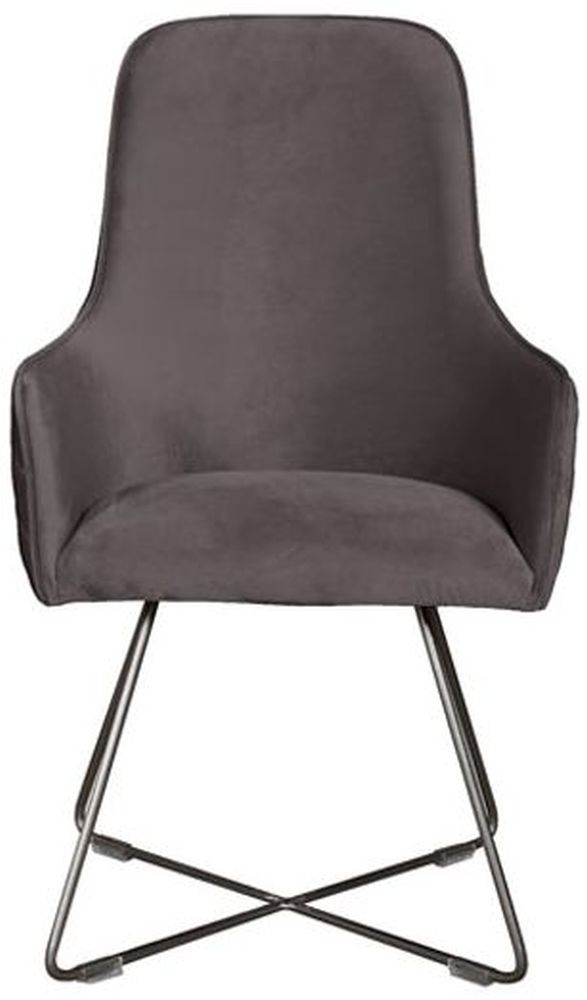 Carlton Additions Utah Plush Steel Dining Chair Sold In Pairs