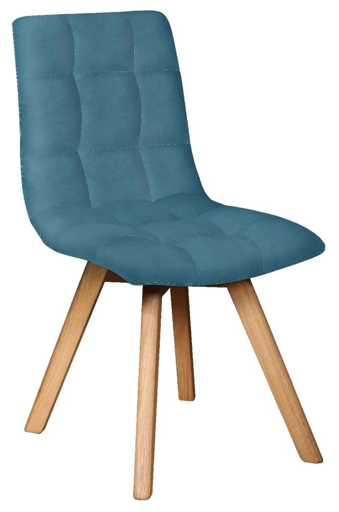 Carlton Allegro Teal Velvet Fabric Dining Chair Sold In Pairs
