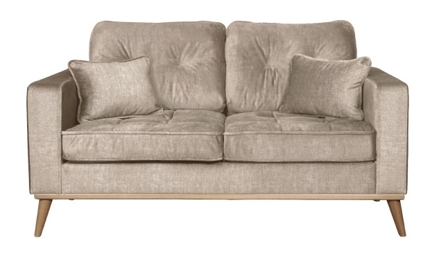 Carlton Connections Nero Taupe Fabric 2 Seater Sofa