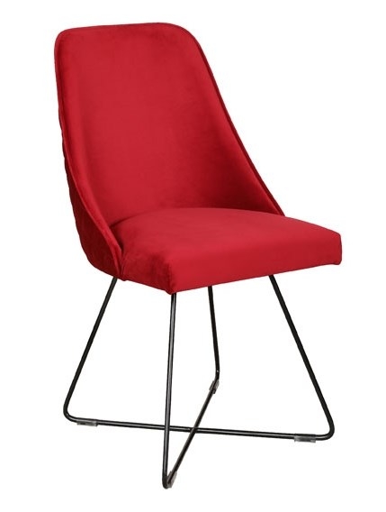 Carlton Contempo Bespoke Casper Fabric With Metal Legs Dining Chair