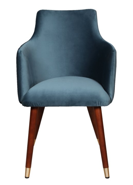 Carlton Contempo Bespoke Fred Fabric With Wooden Legs Dining Chair