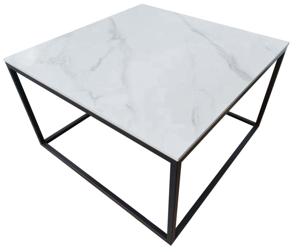 Athena Sintered Stone Square Coffee Table