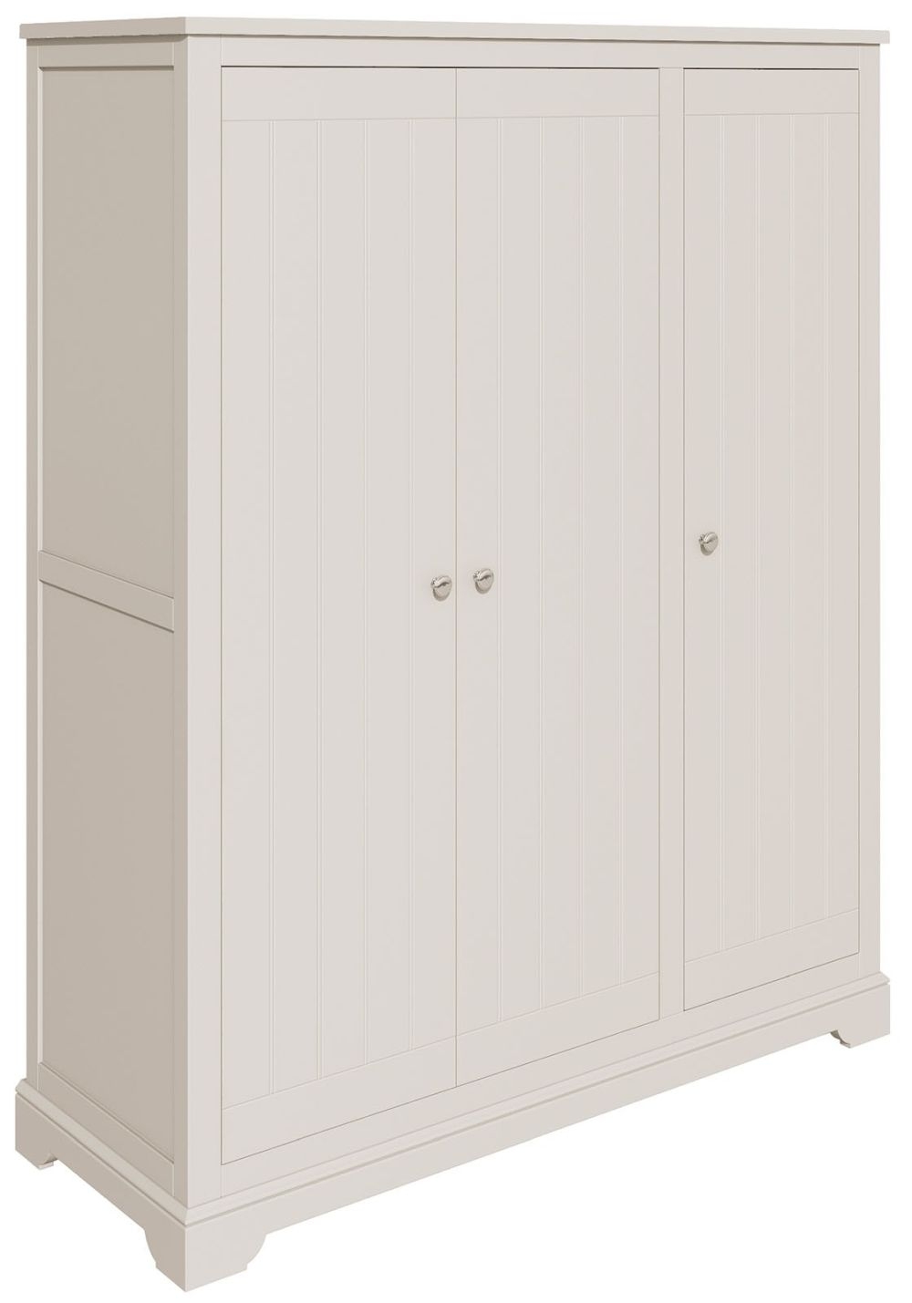 Berkeley Grey Painted Wardrobe With 3 Doors