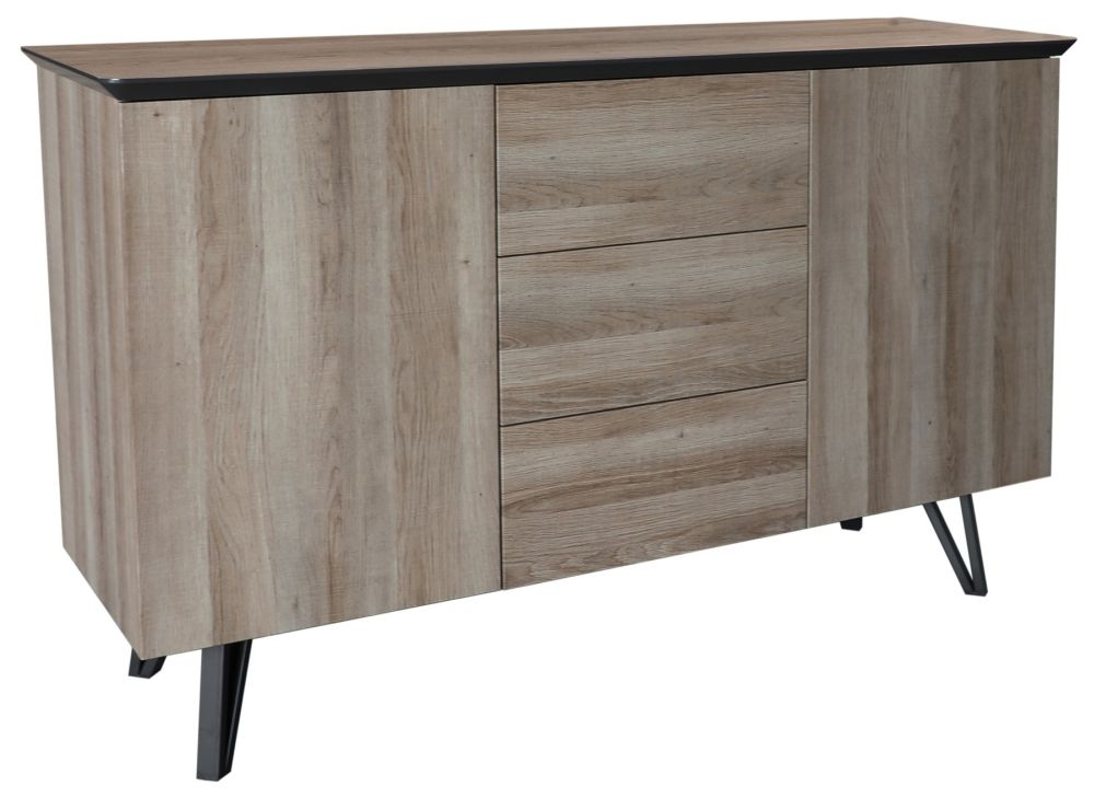 Delta Large Sideboard 135cm With 3 Drawers