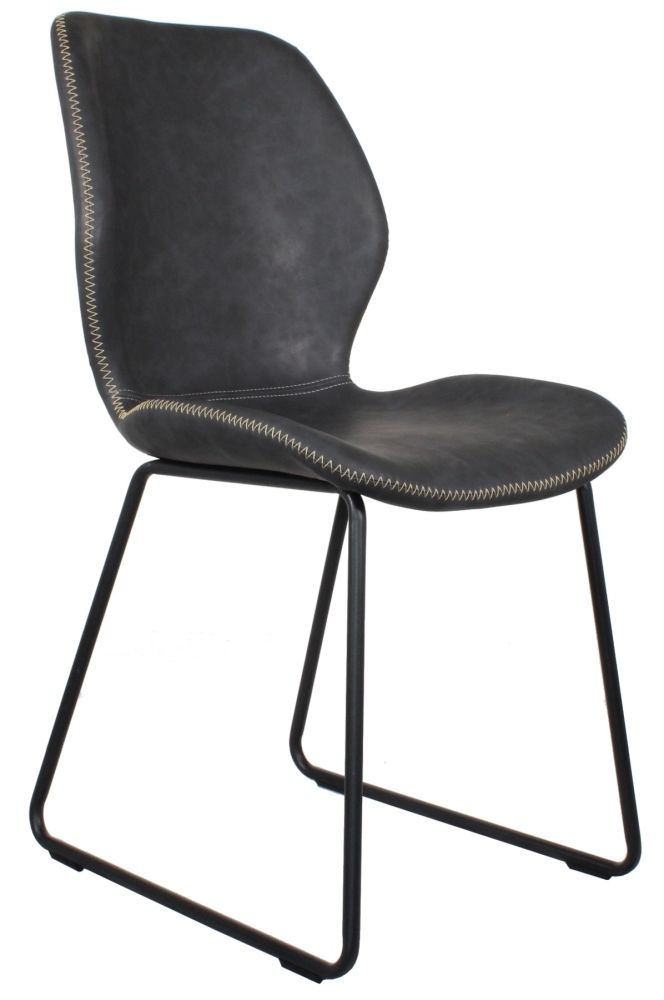 Callum Dark Grey Dining Chair Sold In Pairs