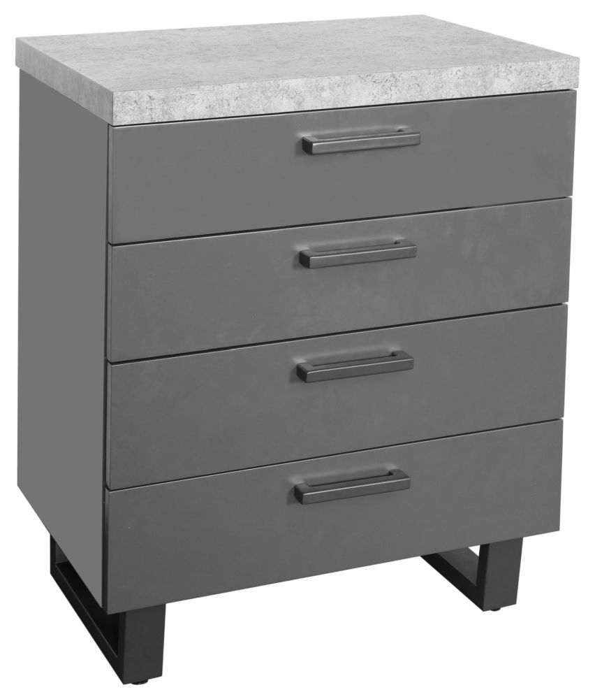 Fusion Stone Effect 4 Drawer Chest