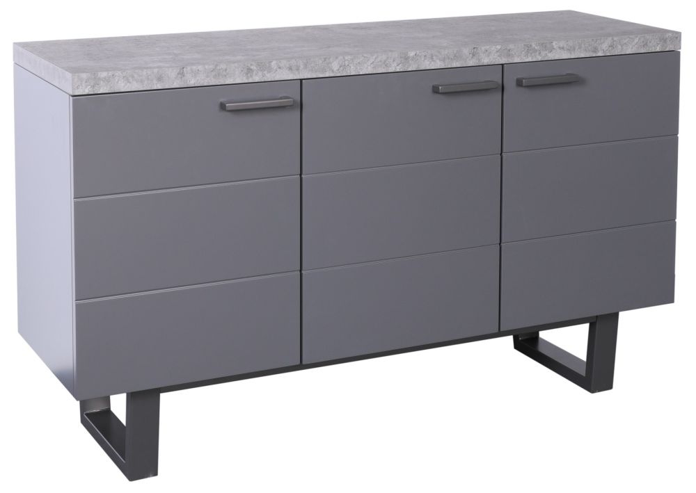 Fusion Stone Effect 3 Door Sideboard