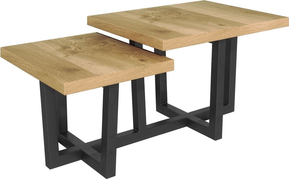 Fusion Scandinavian Style Oak Step Coffee Table