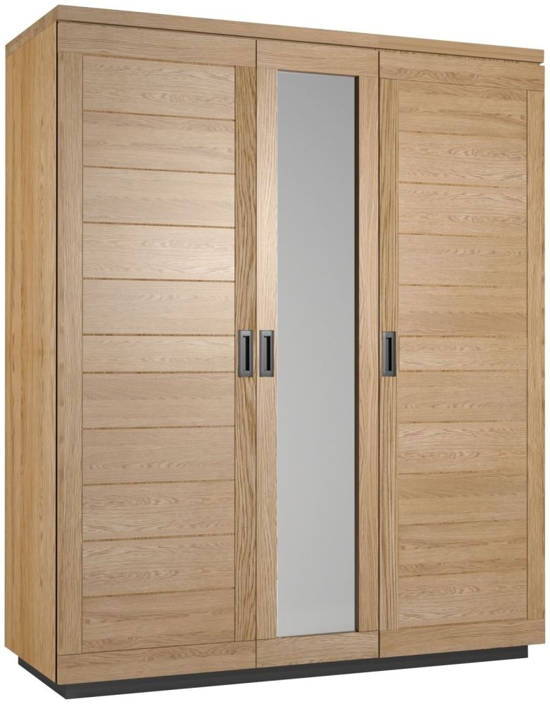 Fusion Oak 3 Door Wardrobe