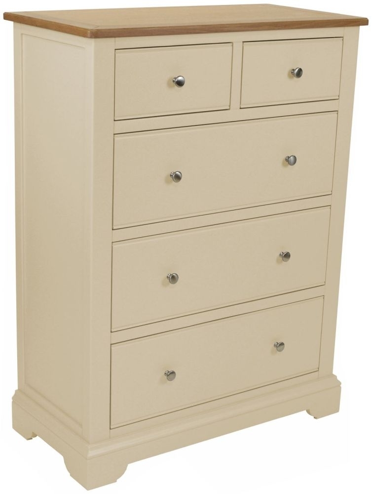 Harmony Cobblestone Oak And Painted 23 Drawer Chest