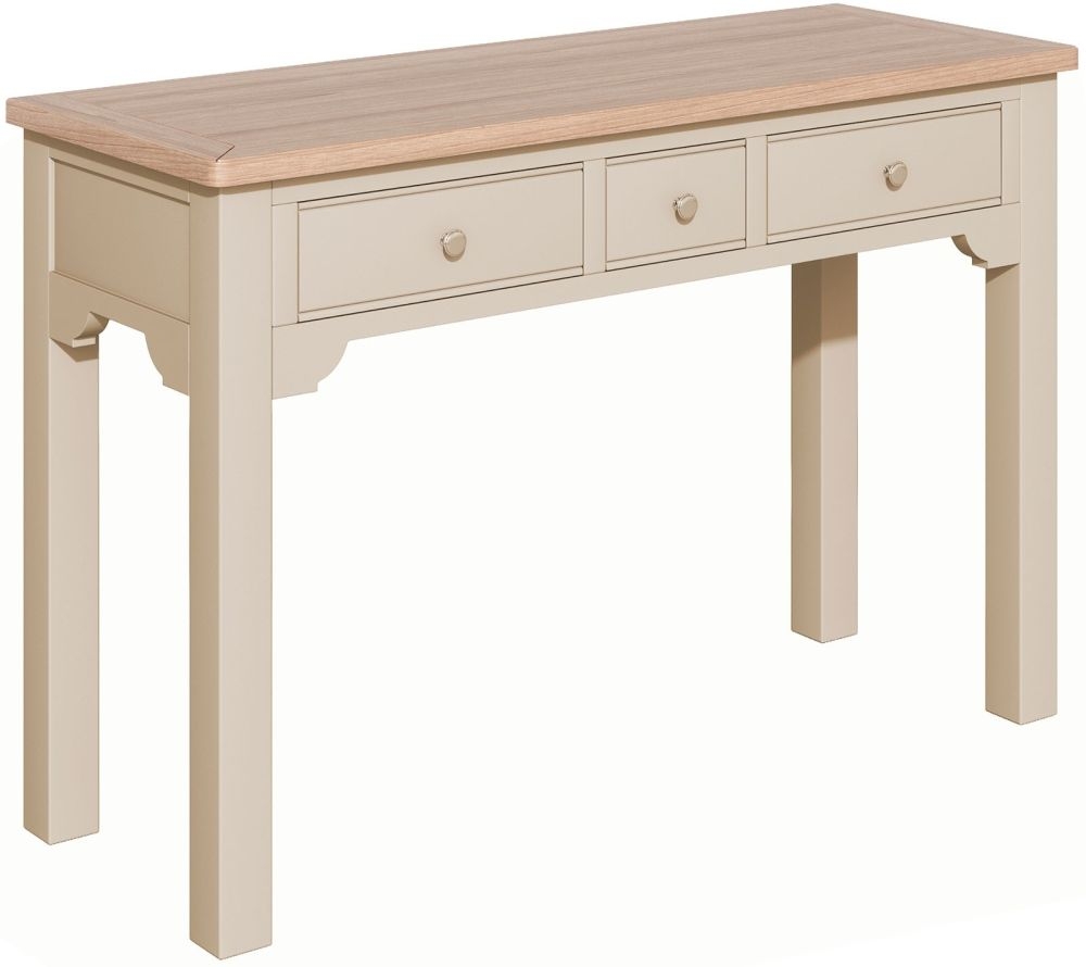 Harmony Cobblestone Oak And Painted Dressing Table