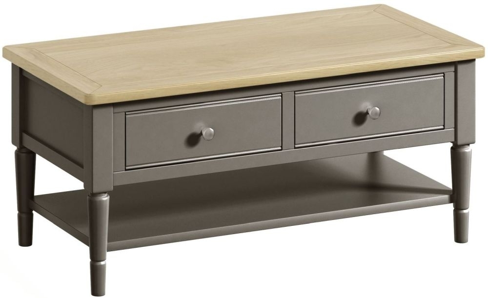 Harmony Oak And Grey Painted Coffee Table