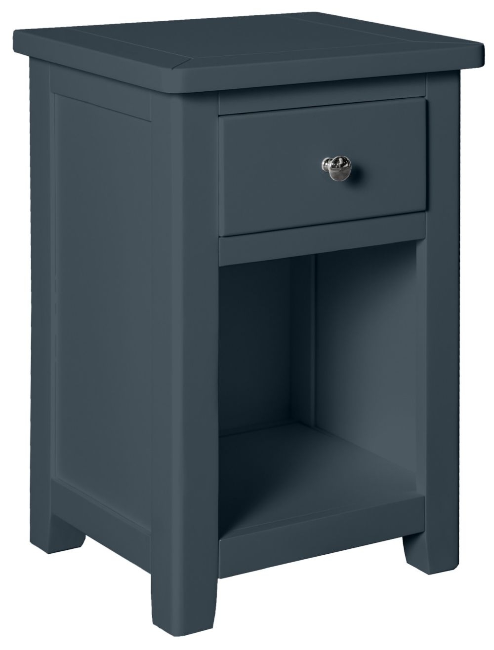 Henley Blue Painted 1 Drawer Bedside Cabinet