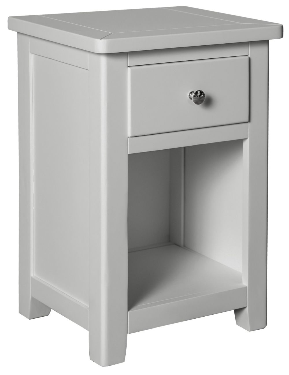 Henley Charcoal Painted 1 Drawer Bedside Cabinet