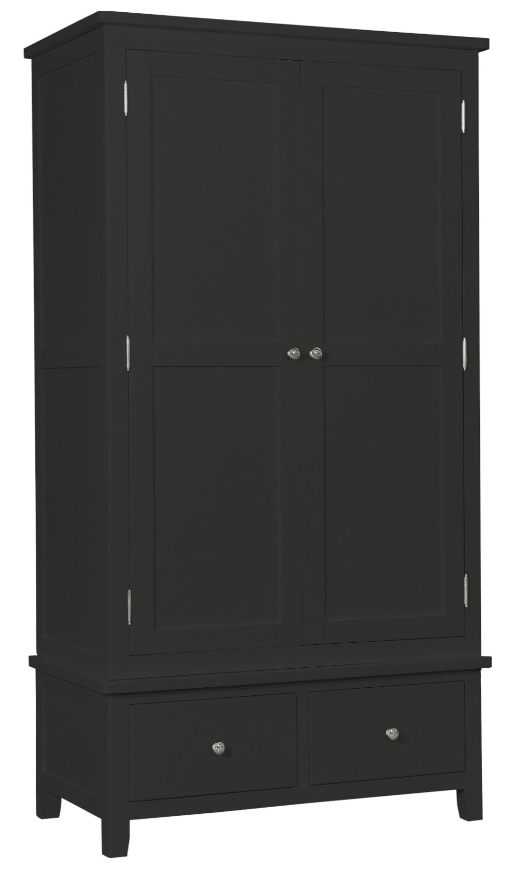 Henley Charcoal Painted 2 Door 2 Drawer Combi Wardrobe