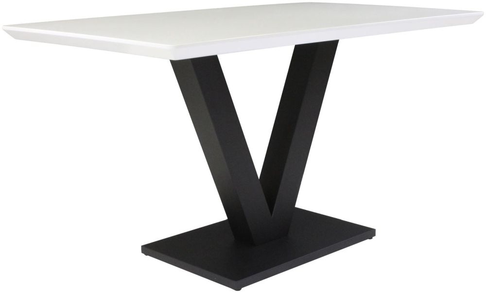 Larson White Gloss Dining Table