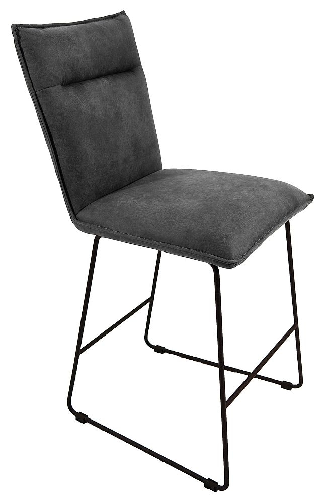 Larson Grey Suede Fabric Bar Stool Sold In Pairs