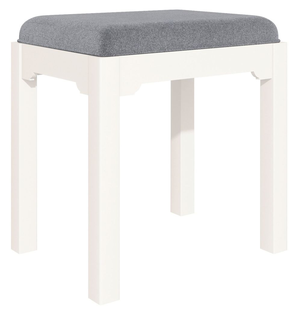 Lily White Painted Dressing Table Stool