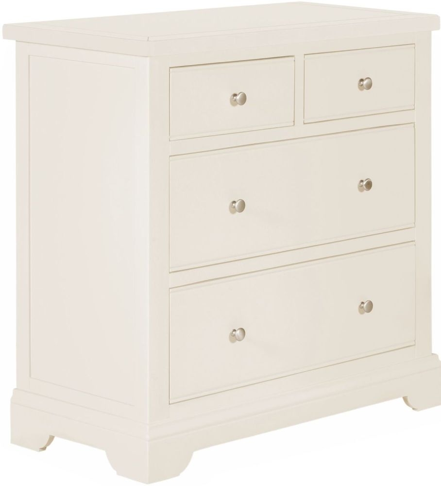 Lily White Painted 2 Over 2 Drawer Chest