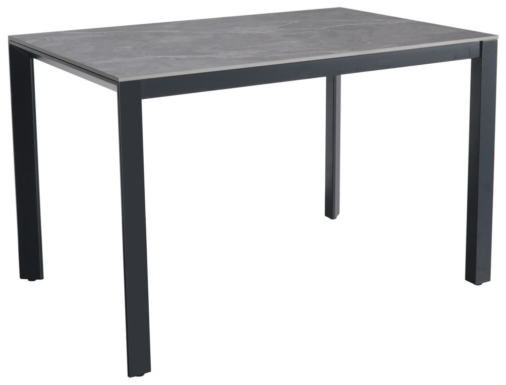 Milan Anthracite Ceramic 120cm Seats 4 Diners Dining Table