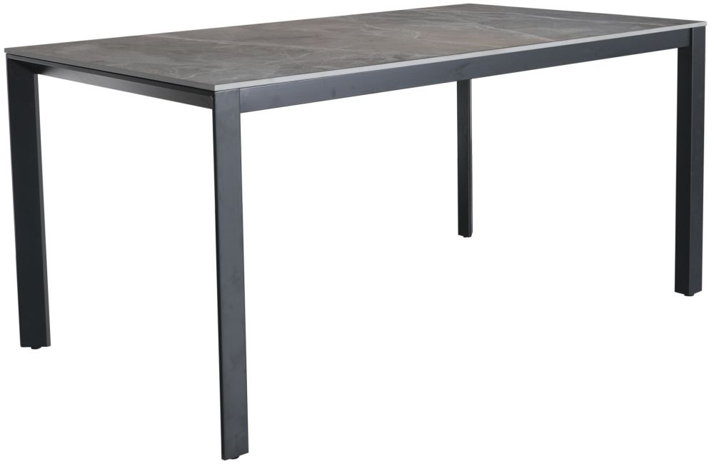 Milan Anthracite Ceramic 160cm Seats 6 Diners Dining Table