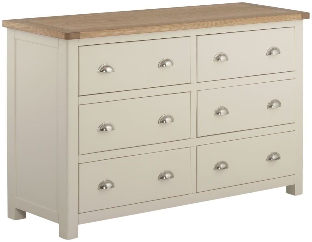 Portland Cream Painted 6 Drawer Chest