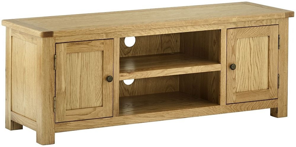 Portland Oak Large Tv Cabinet