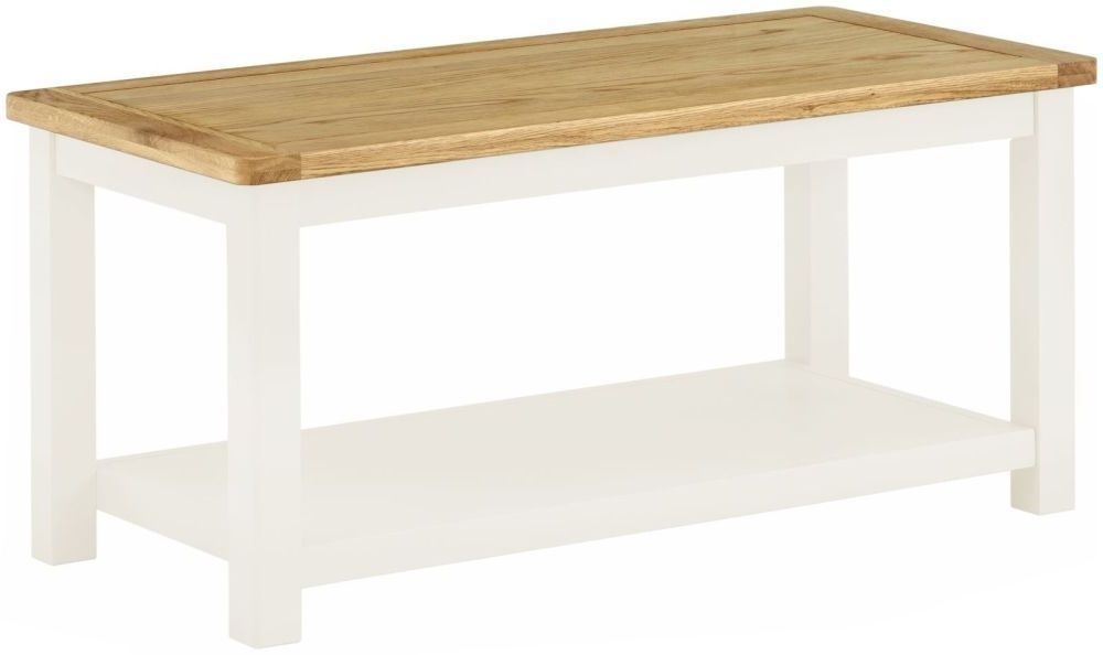 Portland Ivory White Painted Coffee Table