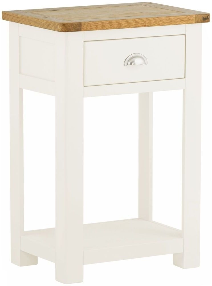 Portland Ivory White Painted Console Table